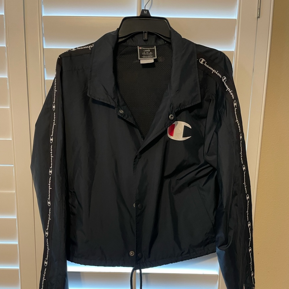 ❤️‍🔥NEW w/out 🏷 tags Champion (Coaches) Jacket (Large) Women’s Dark Blue